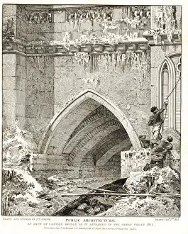 Frost Gallery: Arch of London Bridge as it appeared in