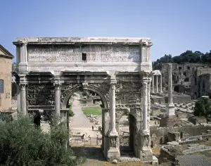 Severus Prints: Arch of Septimius Severus. 203. ITALY. LAZIO