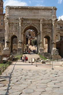 Images Dated 8th October 2008: Arch of Septimius Severus, Rome, Italy