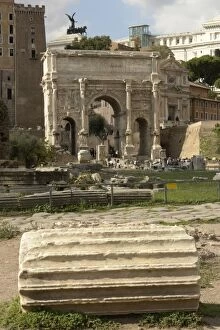 Images Dated 8th October 2008: Arch of Septimius Severus, Rome, Italy
