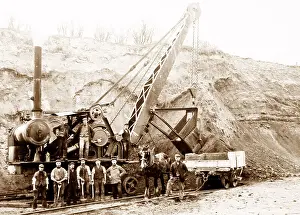Archaeological dig near Swanscombe, possibly 1930s