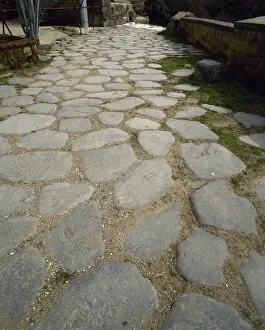 Campania Prints: Archaeological Site of Cumae. Greek colony. Italy. Sacred R