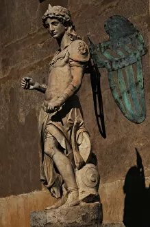 Images Dated 8th March 2009: Archangel Michael, 1544. Statue by Raffaello da Montelupo (1