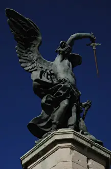 Archangel Michael, 1753. Statue by Peter Anton von Verschaff