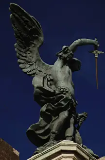 Archangel Michael, 1753. Statue by Peter Anton von Verschaff