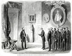 Monarchy Collection: Archduke Maximilian receives the Mexican delegation