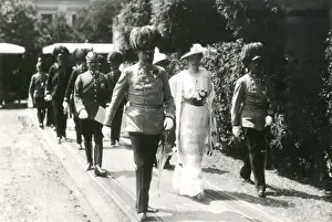 Archduke and wife before assassination, Sarajevo
