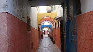 Images Dated 9th February 2012: Arched alley in Rabat