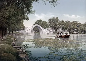 Arched bridge, Summer Palace, Peking, (Beijing) China, c