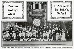 Images Dated 19th February 2021: The Archery Club, St. Johns Collge, Oxford University
