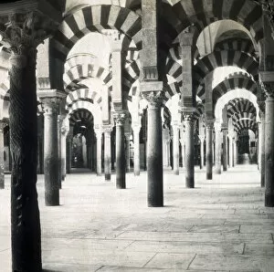 Cordoba Collection: Arches in Mosque-Cathedral of Cordoba, Spain