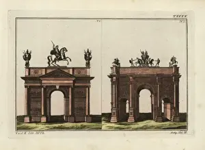 Robertvonspalart Prints: Arches of Triumph of Domitian and of Septimius Severus