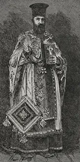 The archimandrite of the Bulgarian Church. Engraving