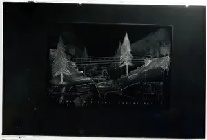 Architects Drawing Negative - Footbridge, Lake District