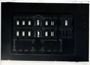 Purley Prints: Architects Drawing Negative - Plans for fine building, Coul