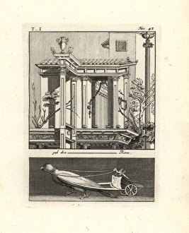 Antiquitiesofherculaneum Gallery: Architectural painting of an Ionic portico