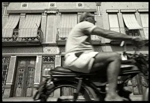 Architecture and motorbike, Valencia, Spain