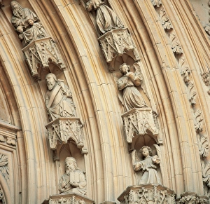Portal Collection: Archivolts depicting angels musicians. Cathedral of Palma of
