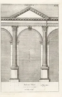 Johann Franck Prints: Archway with columns in the Corinthian order