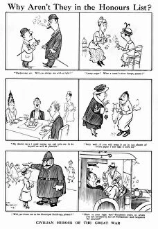Honours Collection: Why aren t they in the Honours List? H. M Bateman WW1 cartoon