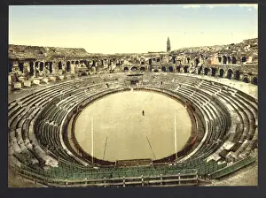 The arena, interior, Nimes, France