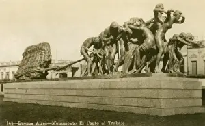 Buenos Prints: Argentina - Buenos Aires - Monument to Toil & Labour