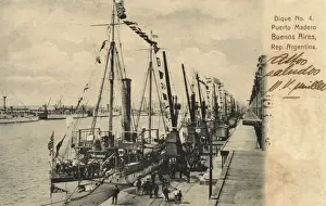 Madero Prints: Argentina - Madero Port, Pier No. 4 - Buenos Aires