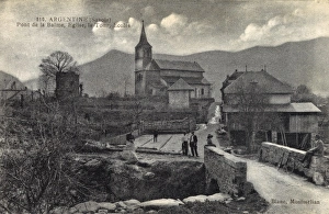 Images Dated 26th August 2011: Argentine, France - Pont de La Balme & Church