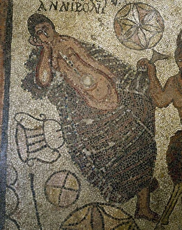 Ariadne sleeping. Roman mosaic