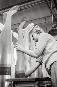 Handling Prints: Aristoc staff handling stockings
