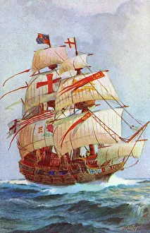 Images Dated 16th May 2017: Ark Royal - Elizabethan Naval ship
