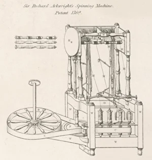 Arkwright Collection: Arkwrights Spinning