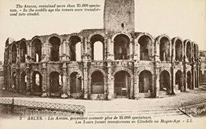 Arles, France - exterior of the Roman amphitheatre