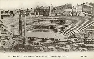 Arles, France - view over the ruins of Roman amphitheatre