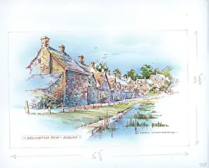 Arlington Prints: Arlington Row, Bibury, Cotswoldsby Terry Whitworth