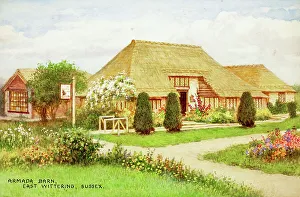 Chichester Prints: Armada Barn, East Wittering, near Chichester, West Sussex