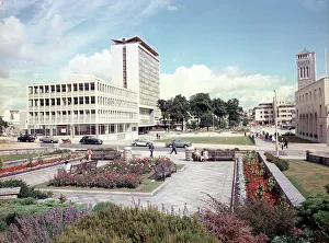 Armada Way and Civic Centre, Plymouth