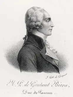 Guillotined Prints: Armand L De G Biron