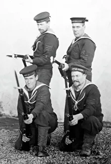 Coastguard Prints: Armed Coastguards, early 1900s
