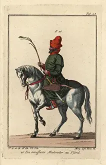 Muscovite Prints: Armed Muscovite on horseback, 16th century