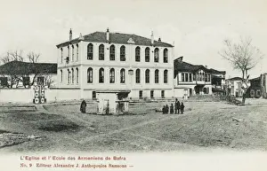 Samsun Prints: Armenian Church and School in Bafra - Turkey