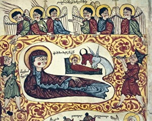 12th Collection: Armenian Gospel. The Adoration of the shepherds
