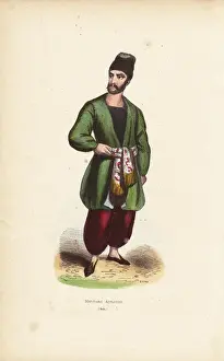 19thcentury Prints: Armenian merchant in hat, jacket, pantaloons