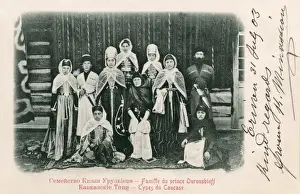 Armenian Princeling with his wife and family