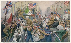 Jubilant Collection: Armistice Day celebrations 1918