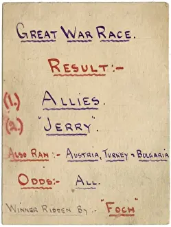 Losers Prints: Armistice Day hand-drawn postcard