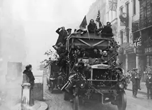 Leyland Prints: Armistice Day lorry, 11th November 1918