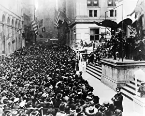 Armistice Day on Wall Street, New York, USA, WW1