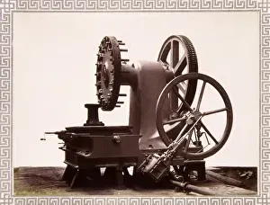 Milling Prints: Armour plate milling machine, 1870s
