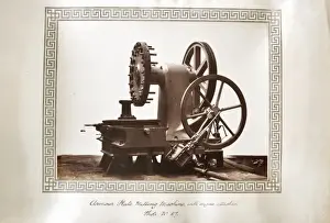 Milling Prints: Armour plate milling machine with engine attached